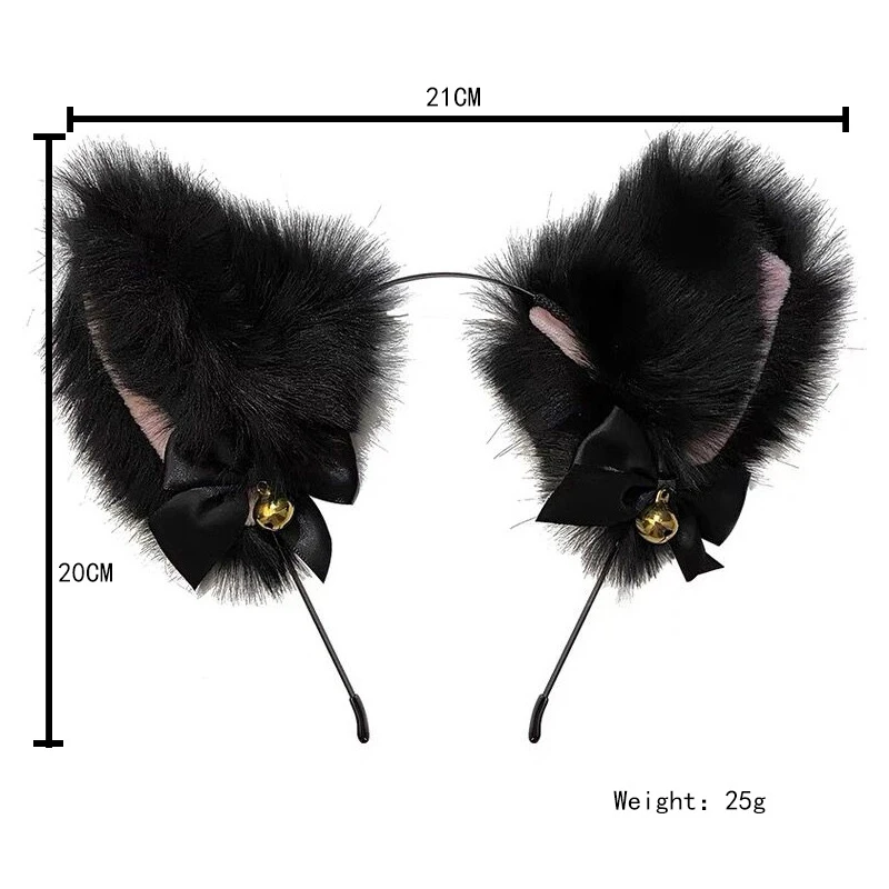 ZZYY Black Cat Ears Cosplay Accessories Set Lolita Sexy Lace Collar Kawaii Headband Cute Gothic Decor Pink Headdress Soft 2021