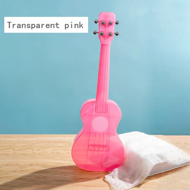 Material do Computador Polegada Concerto Ukulele Transparente Integral Unibody Leve Doces Coloridos 4 Cordas Guitarra 23 - Image 2