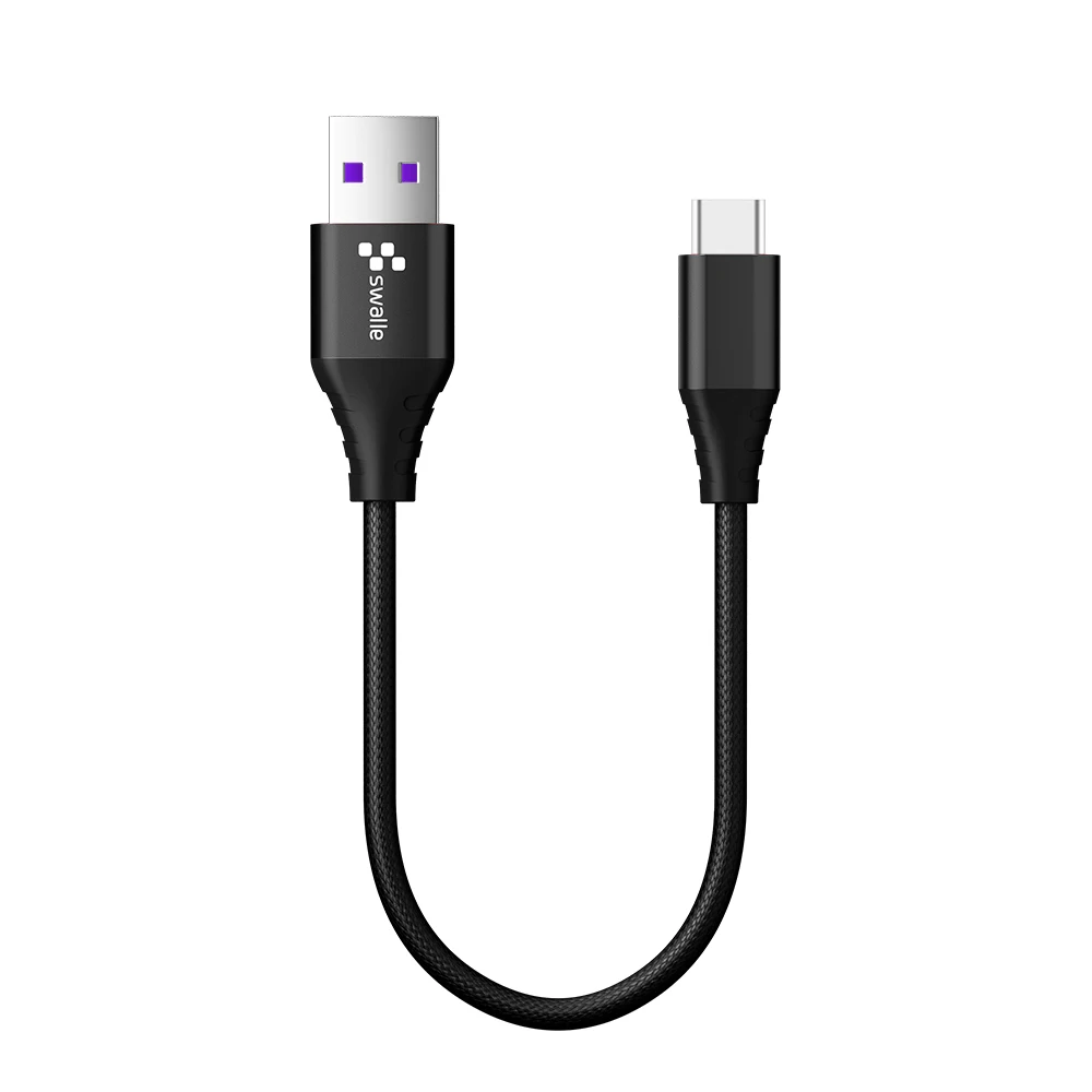 Черный Swalle Micro USB Cable Type C USB Data Charging Cable for smartphone tablets 3A USB Phone Charger cables wire wholesale - Цвет: Черный