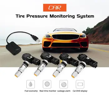 

AOZBZ Tire Pressure USB Android TPMS Tire Pressure Monitor Android Navigation Tools Kit Monitoring Alarm System