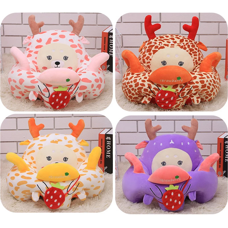 AAG Plush Baby Sofa Child Chair Cartoon Baby Learning to Sit Seat Chair Baby Support Seat Cushion Children Sofa Room Decor Gift