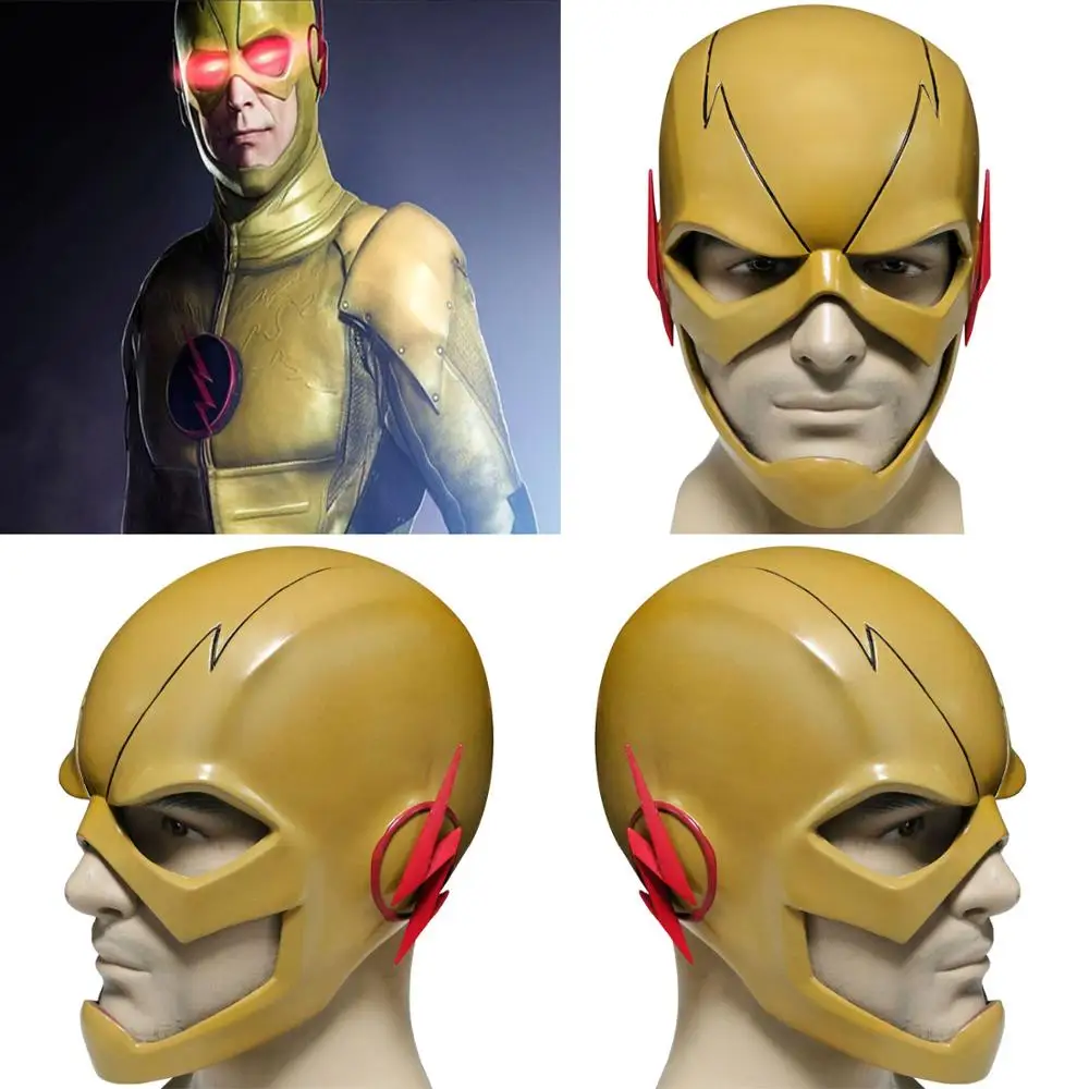 X COSTUME обратный флэш маска флеш шлем косплей костюм реквизит ПВХ фильм копия