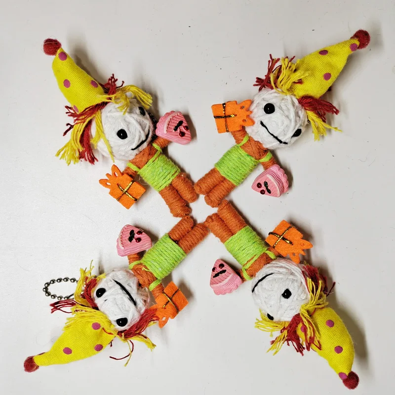 1 шт. хлопковая цепочка брелок для куклы вуду новый дизайн кукла вечеринки