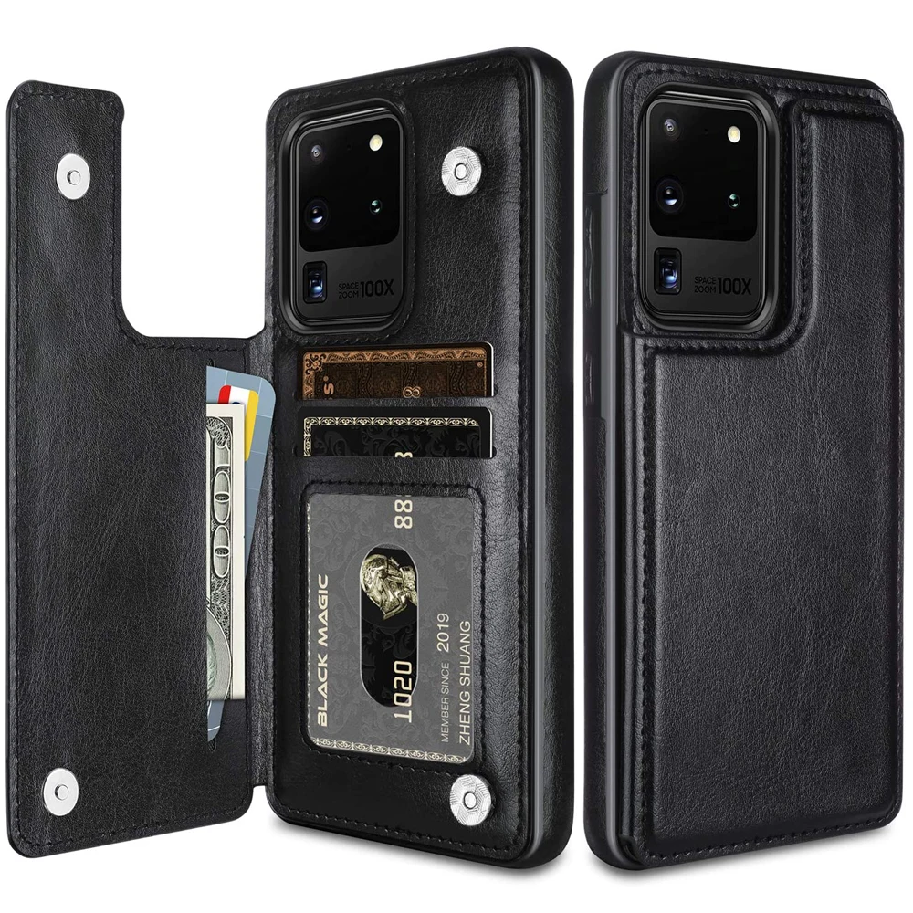 Чехол бумажник для Samsung Galaxy Note 20 Ultra /S20 S20 + 5G Роскошный тонкий кожаный чехол
