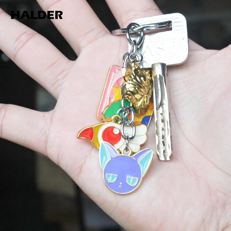 Halder Card Captor Sakura Cardcaptor Sakura Tomoyo Kinomoto Daidouji цепочка для ключей из металлического сплава Daidouji Tomoyo аксессуары цепочки для ключей