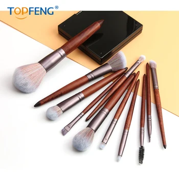 

Makeup Brushes 11Pcs Makeup Brush Set Premium Synthetic Kabuki Brush Cosmetics Foundation Concealers Powder Blush Blend