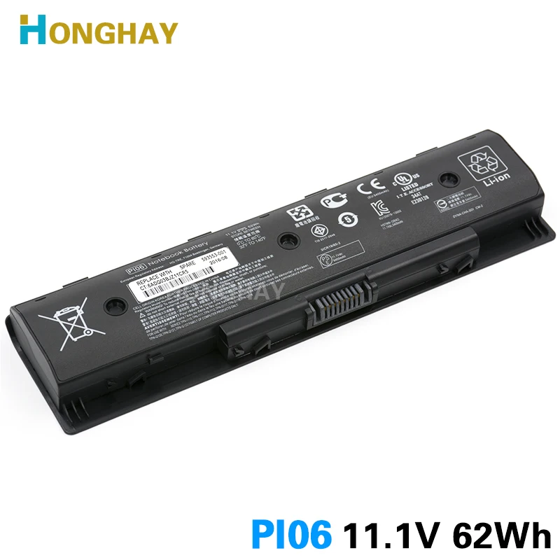 Honghay PI06 62Wh аккумуляторная батареядля ноутбука hp Pavilion14 15t ENVY 17Z UB4N HSTNN-DB4O TPN-Q117 TPN-Q118 TPN-Q119 TPN-Q120 TPN-Q121
