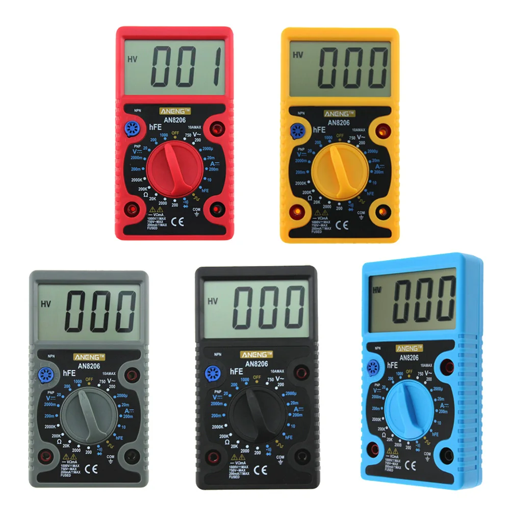 ANENG AN8206 Digital Multimeter Ampere Voltage Tester 50Hz Square Wave Output