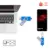 OTG 3 In 1 Metal Flash Drive USB 2.0 & Type-C High Speed Pen Drive 4GB 8GB 16GB 32GB 64GB Pendrive Cle USB Memory Stick для подарка
