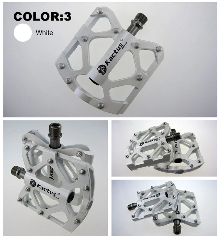 KACTUS Ultralight Titanium Axle MTB Road Bike Pedals Magnesium Alloy Body BMX Anti Skid XC DH 18T Cycling Part MTB Accessories