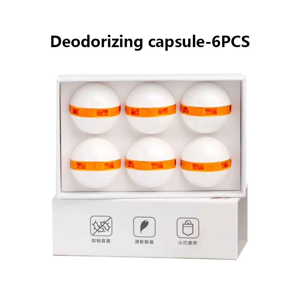 

6Pcs/Set Clean-N-Fresh Deodorizing Capsule Dehumidification Moisture Proof Anti-Oxidation Flavored Deodorant Capsule