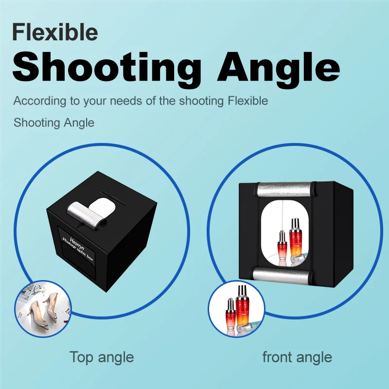 Koop PYNSSEU folding Photo box 40*40*40 cm studio box met 5 kleuren achtergronden Lightbox voor Fotografie Schieten tent Accessoires