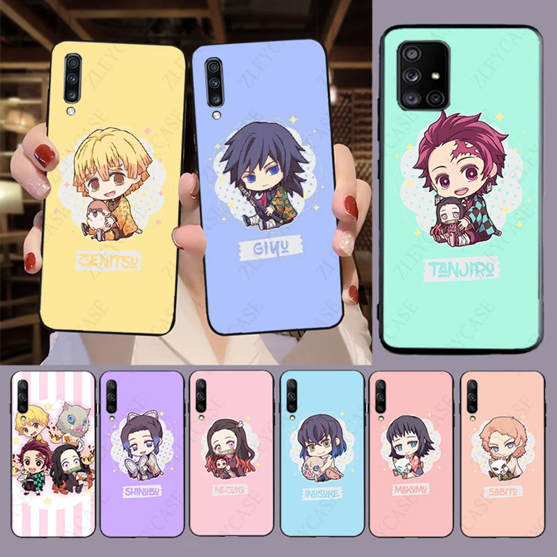 Demon Slayer Kimetsu No Yaiba Phone Case For Samsung Galaxy A50 A10 A21S A20E A20 A30S A40 A51 A71 A70 M02S A02 A52 A32 A8 Cases | Мобильные