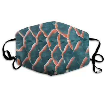 

Fish Scale Anti Dust Half Face Mouth Mask, Unisex Cotton Warm Fashion Adjustable Washable Mask