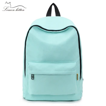 

Fashion Backpack Women Backpack Solid Color Travel Casual School Bag For Teenage Girl New Bagpack Female Rucksack Knapsack 2019