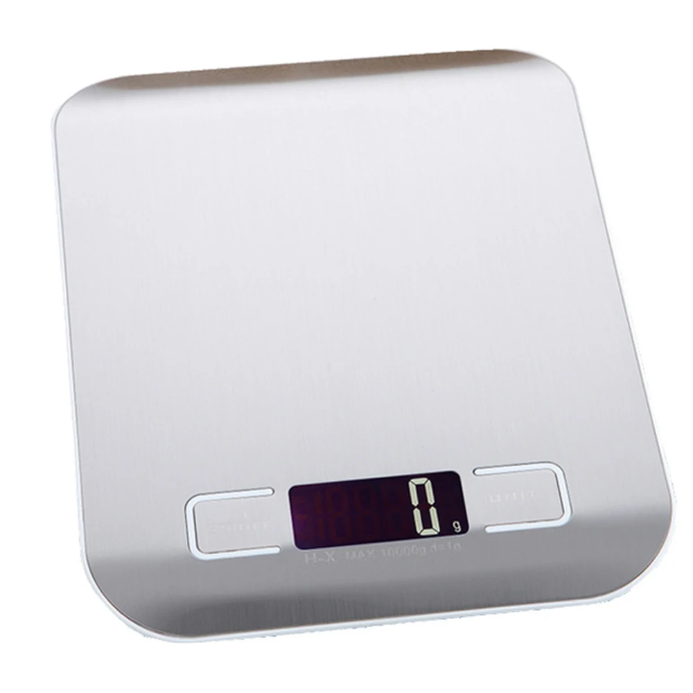

Electronic Kitchen Scale 11LB / 5000g Stainless Steel Food Scale LCD Display High Accuracy Weight Measure Digital For Kitchen