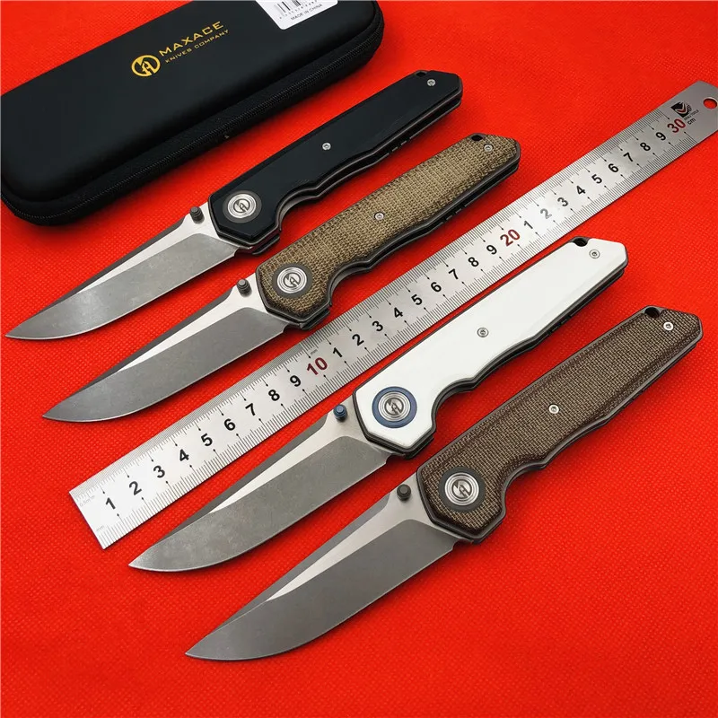 Maxace оригинальные складные ножи G10 Ручка K110 стальной камень моющий нож открытый
