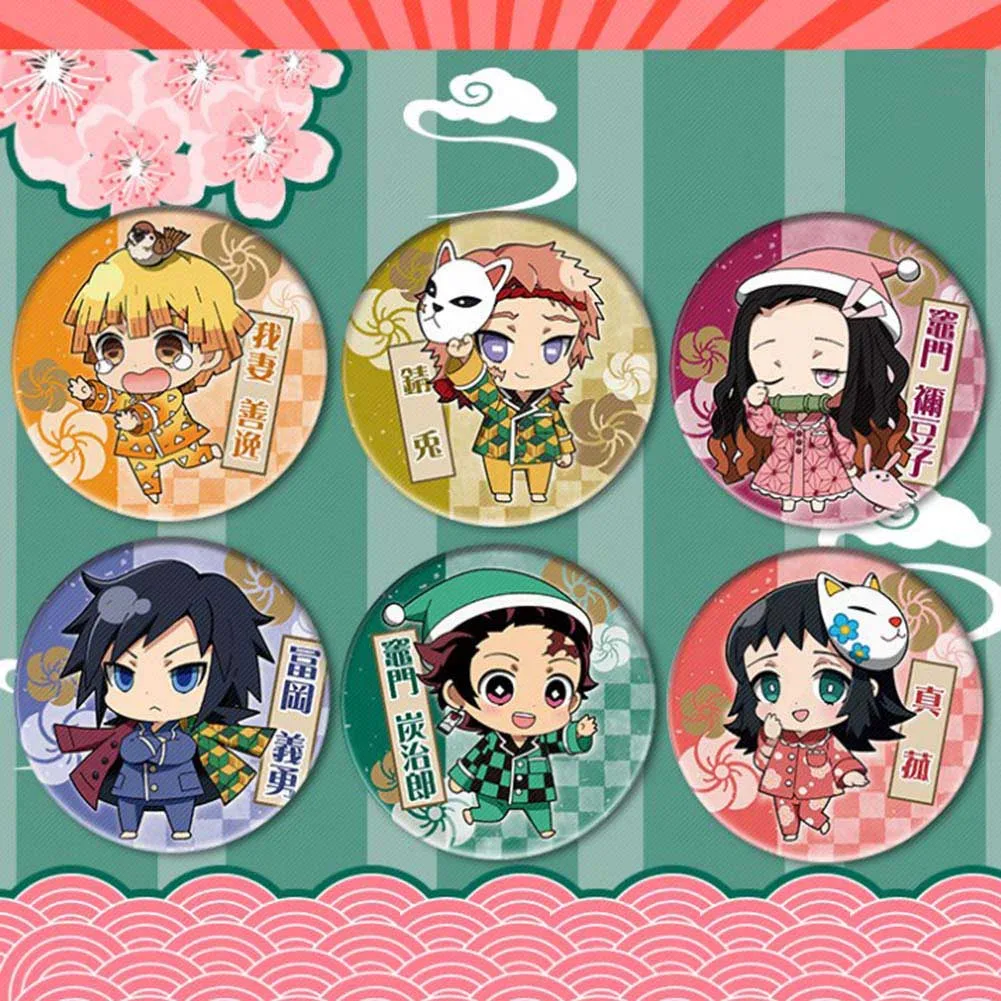 

2020 New Anime Demon Slayer: Kimetsu No Yaiba Cosplay Badge Backpacks Bags Badges Button
