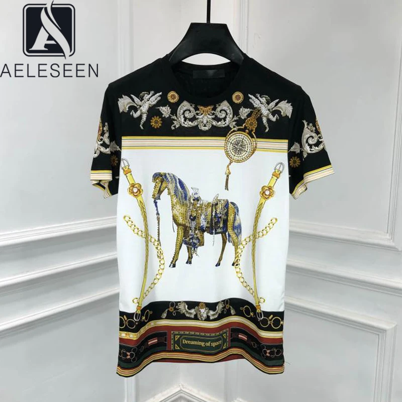 Ailigou Women's Summer Printed Stand Collar Long