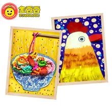 Креативный ручной работы DIY деревянный стерео только картина рамка Снег Грязь ультра-светильник глиняная Рамка Картина рамка материал