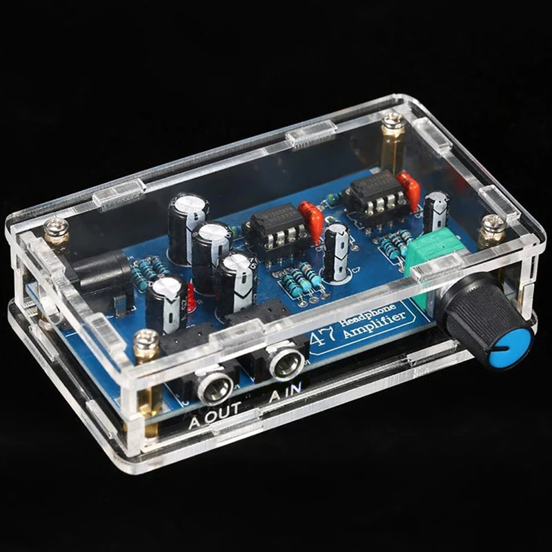 Portable Headphone Amplifier Board Kit AMP Module Kit for Classic 47 DIY Case