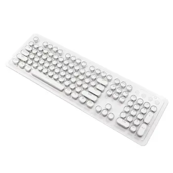 

2020 New 104 Keys Retro Round Keycaps Double Shot DIY Steam Punk Steampunk Typewriter Keycaps for Backlit Classy Player Stylized