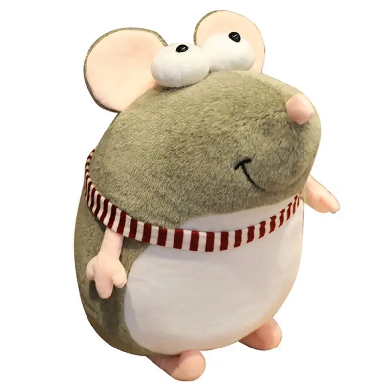 

20-45cm Lovely Rat Plush Doll Stuffed Fluffy Fat Mouse Pillow Cuddle Cushion Kid