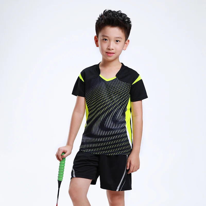 Badminton Set Children Sports Badminton sets for kids Boys Table Tennis Training suit Boys Tennis Shirts Girls Running t shirts with shorts