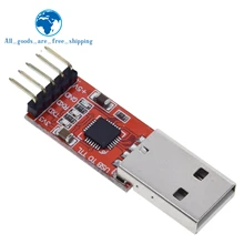 Tzt cp2102 módulo usb para ttl série uart stc cabo de download pl2303 super escova linha atualização vermelho
