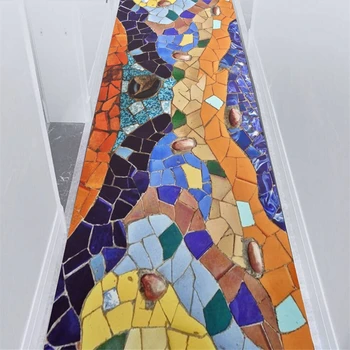 

Creative Hallway Area Rugs Colorful Broken Tiles Pattern Living Room Bedroom Decor Carpet Kitchen Bathroom Anti-Slip Floor Mats