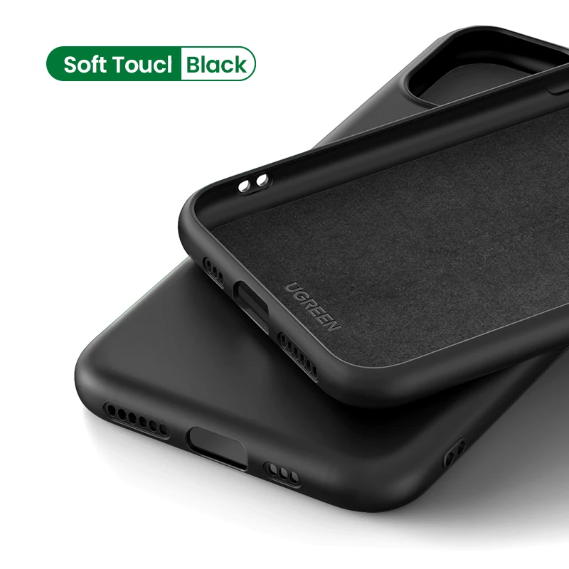 Black Ugreen для iPhone 11 чехол силиконовый чехол для телефона для iPhone 11 Pro Max чехол черный зеленый чехол для iPhone 11 чехол - Color: Black
