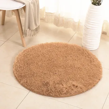 

Solid Color Faux Fur White Plush Fluffy Round Carpet for Living Room Bedroom Large Modern Round Rug Home Decorative Mat Tapete