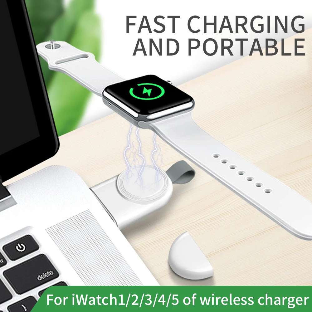 Portable Universal Wireless Charger For Apple Watch Magnetic Fast Charging Cable For iWatch 1 2 3 4 5 Wireless Charging USB Cord