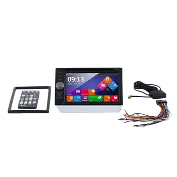 

2 Din 100 Pure CE Universal Car 1080P HD DVD Player Stereo Video GPS QuadCore Android 5.1 Stereo GPS Navigation Auto Radio