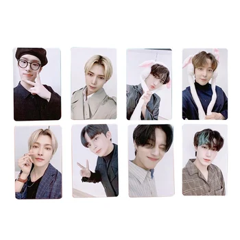 

8Pcs/Set KPOP ATEEZ Album Photo Card Cards Self Made LOMO Card Photocard Fans Gift Collection