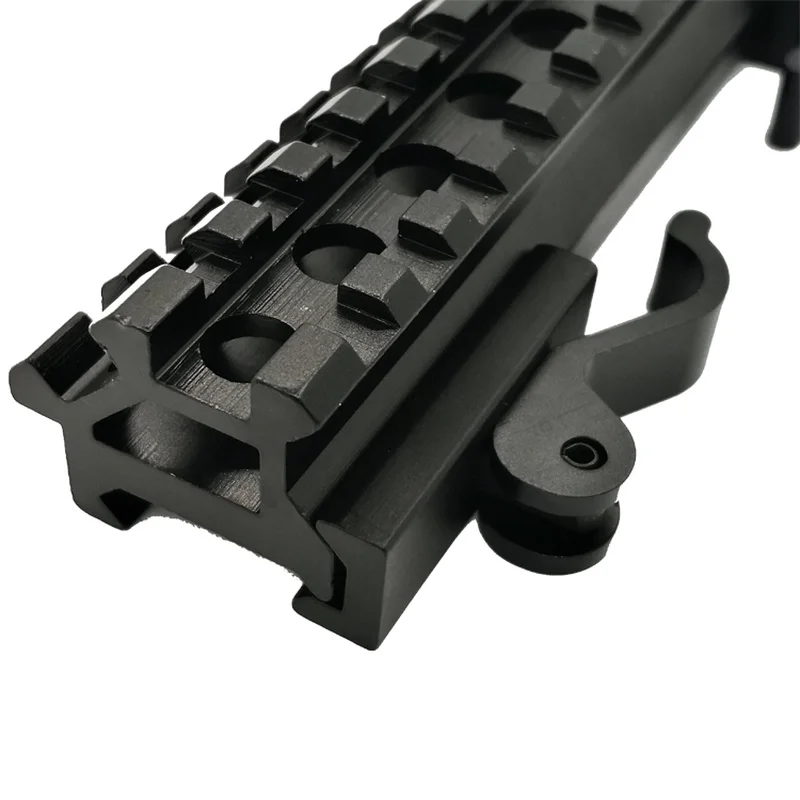 Компактный быстрый выпуск Picatinny Weaver Rail Scope Mount длинный двойной угол рельса& Riser QD кронштейн крепление 20 мм база