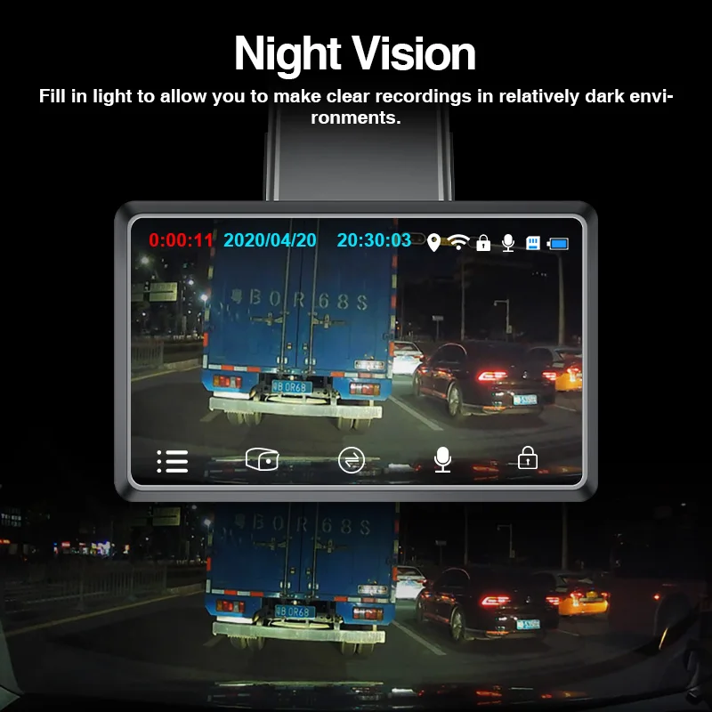 E ACE B05 Автомобильный видеорегистратор мини камера 3 0 дюйма Wifi FHD 1080P GPS