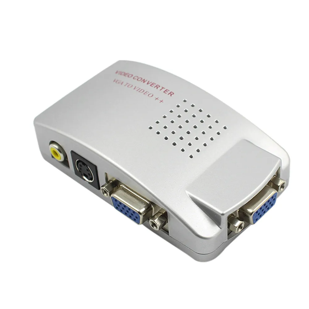 VGA к ТВ RCA композитный преобразователь USB адаптер питания S-video Box Кабель для ПК ноутбука Windows tv Box Vga к Rca Кабель Умный Дом