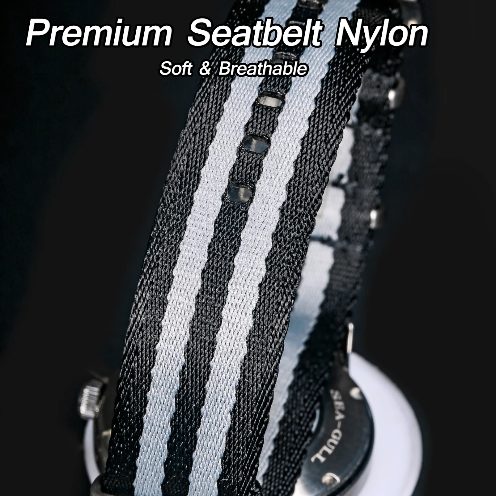 Hemsut Pulseira de Relógio Náilon Uma Peça Substituir Cinto de Segurança Correias de Pulso para o Homem ou Mulher 18 mm 20 mm 22 mm 24 mm - Image 5