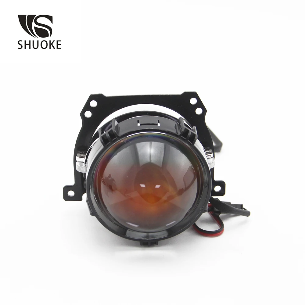  New Freeshipping Shuoke Mini Bi-LED Projector Lens Light 12V 6000K Retrofit Biled Bi LED Projector  - 32976971782