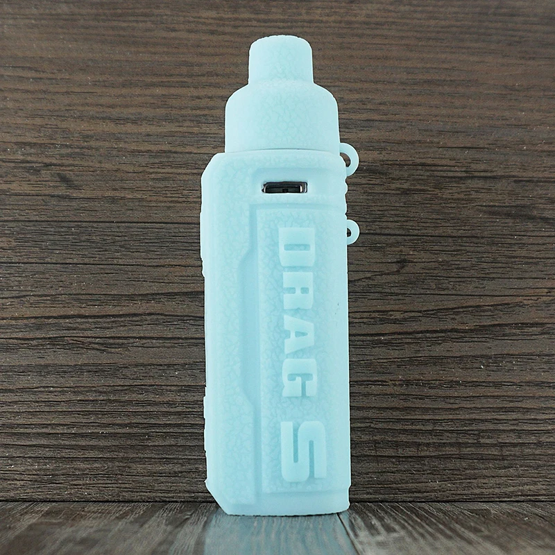 VOOPOO Drag S Pod 60W Vape 실리콘 커버 스킨 보호 고무 슬리브, ModShield 가죽 랩용 텍스처 케이스