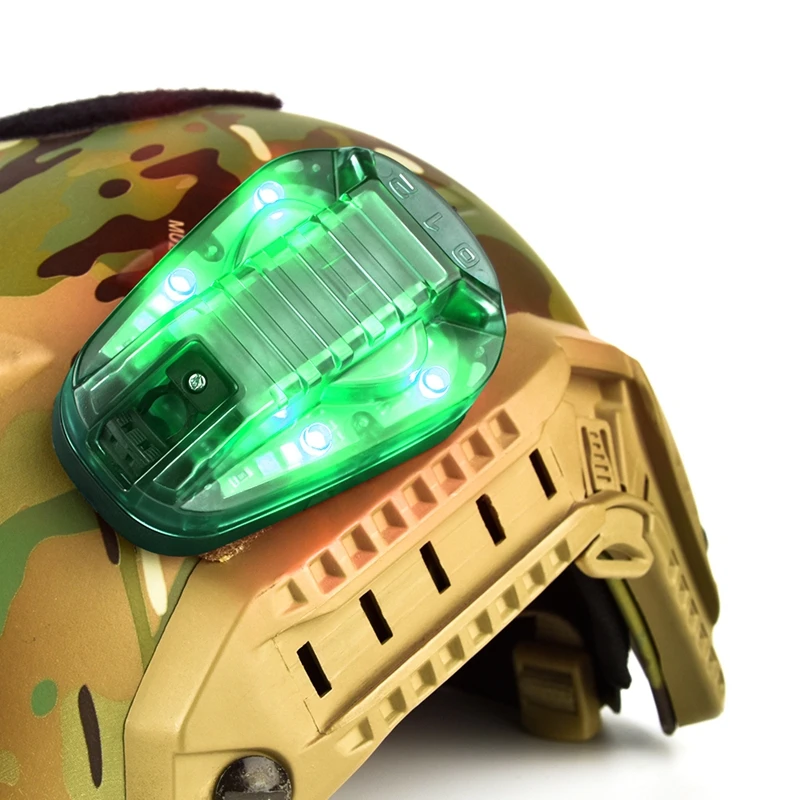 Шлем Element Airsoft Hel-Star 6 GEN III, сигнальный ИК-зеленый красный светильник, тактический светильник-вспышка, водонепроницаемая лампа для выживания, волшебная лента