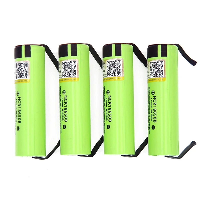1-20PCS Liitokala new original NCR18650B 3.7V 3400mAh 18650 rechargeable lithium battery+ DIY nickel piece