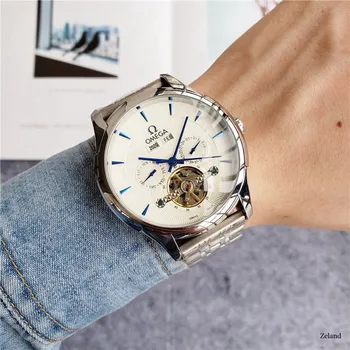 

Omega- Luxury Brand Ceramic Bezel Mens Mechanical 007 Automatic Movement Men Watch Designer Watches Wristwatches 41412