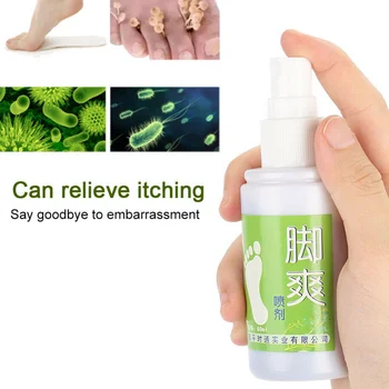 

60ml Foot Shoe Antifungal Deodorant Spray Odor Destroy Agent for Feet Medical Formula Athlete's Foot Treat Spray