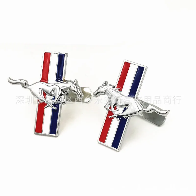 Подходит для Ford Mustang Автомобильный логотип Mondeo Fox Carnival три цвета Pegasus металлические модифицированные автомобильные Логотипы