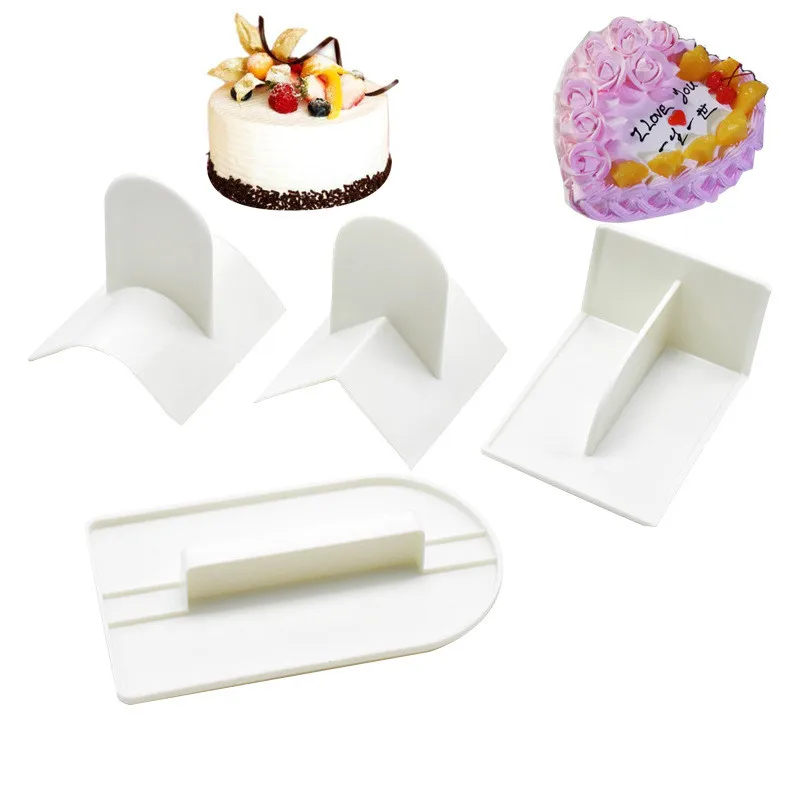 

5pcs/set Fondant Icing Smoother Polisher for Cake Decoration Sugarcraft Scraper Paddle Tool DIY cake cream scraper