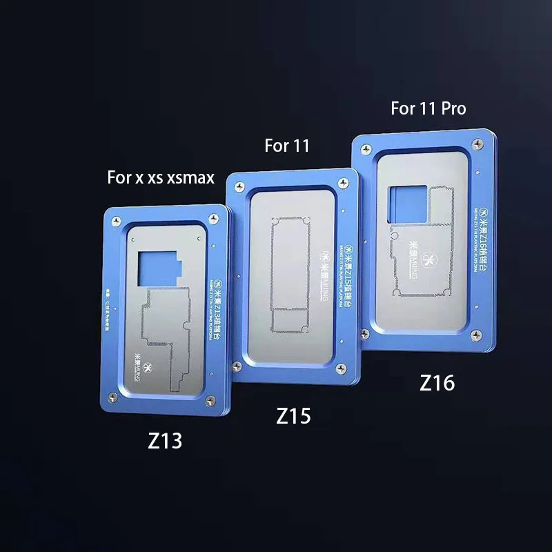 MJ Z13 Z15 Z16 держатель материнской платы приспособление с BGA трафарет для iPhone X XS MAX 11 11PRO пайки ремонтные инструменты