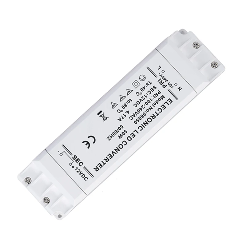 Промо-акция! Светодиодный трансформатор 12V DC 50W EMC источник питания 220-240 V без минимальной нагрузки