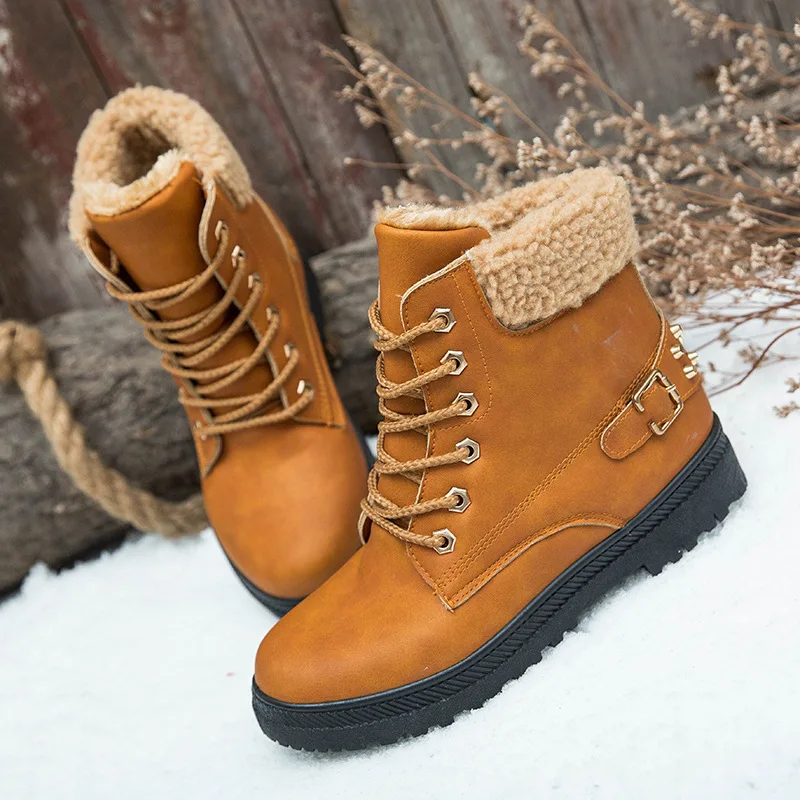 

2018 Winter Women Warm Boots Snow Boots Large Size 42 43 Women's